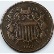 U.S. COINS: 1/2 CENTS - TWO CENTS